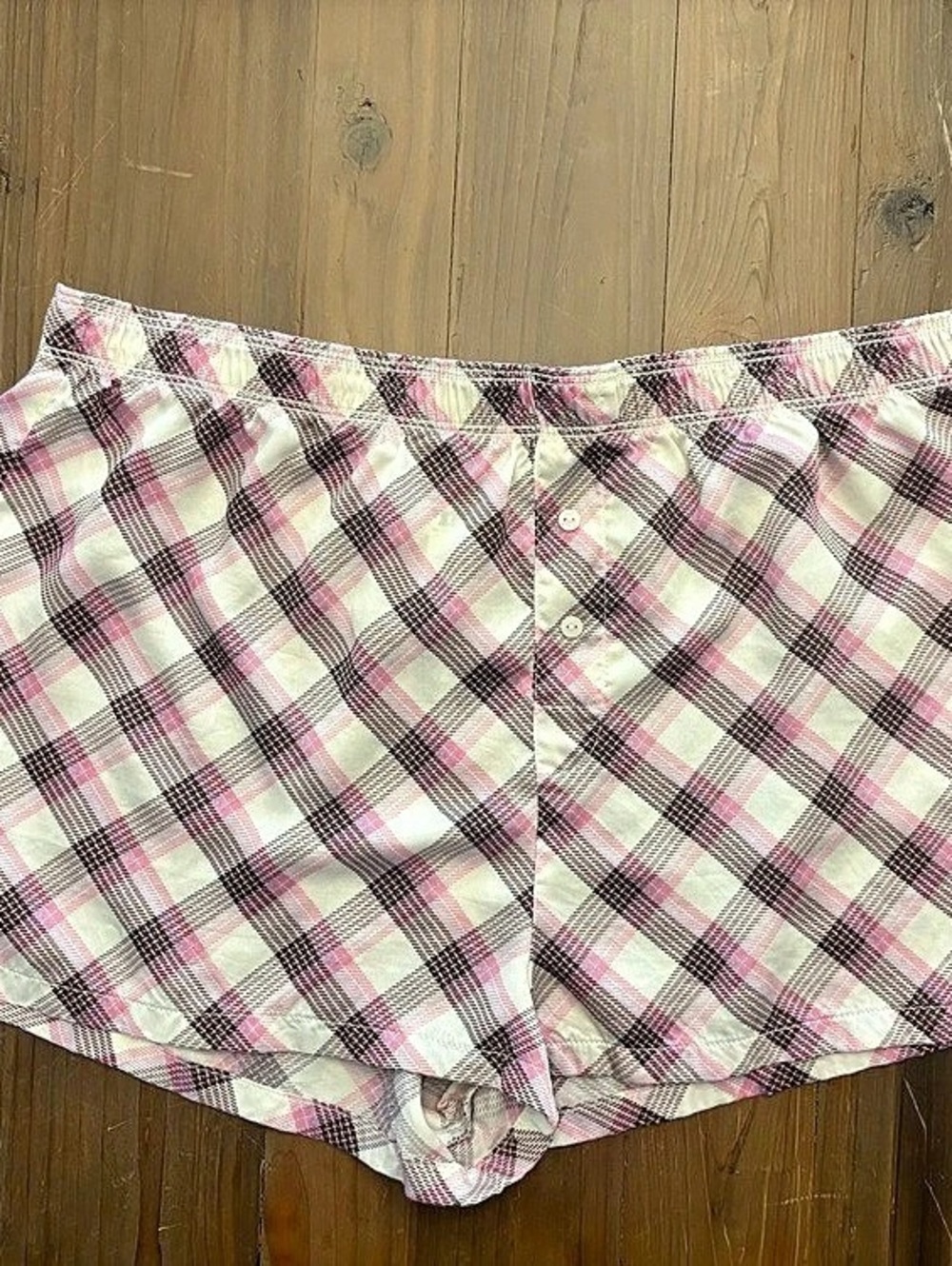 Victoria's Secret PINK Tencel Plaid Shorts M